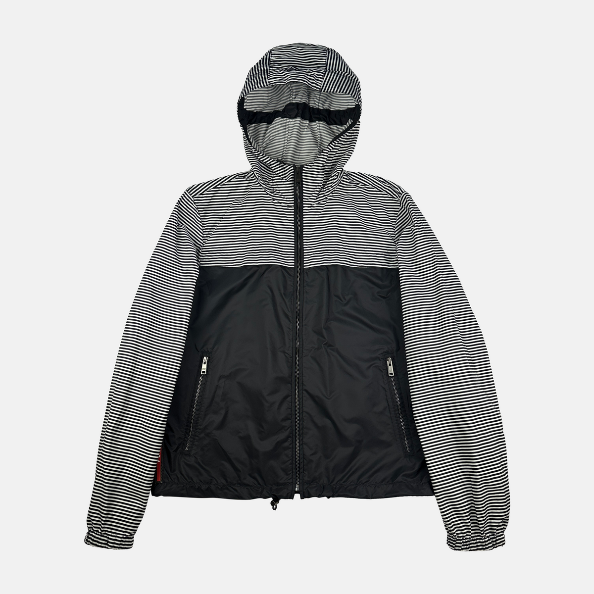 Prada Striped Nylon Windbreaker (Str. M)