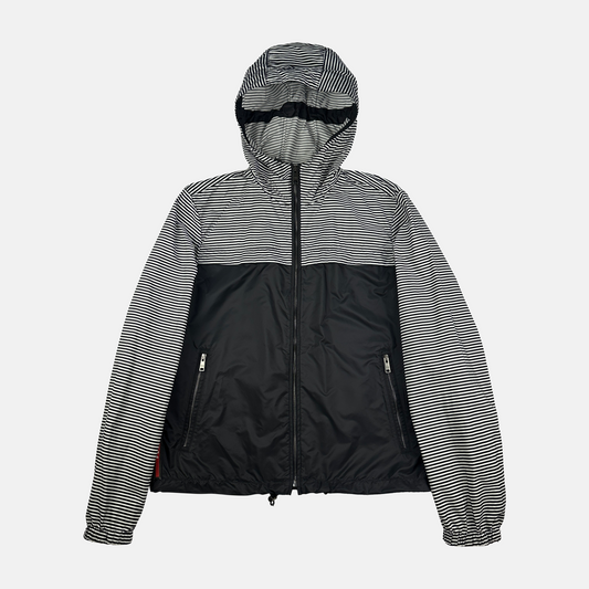 Prada Striped Nylon Windbreaker (Str. M)
