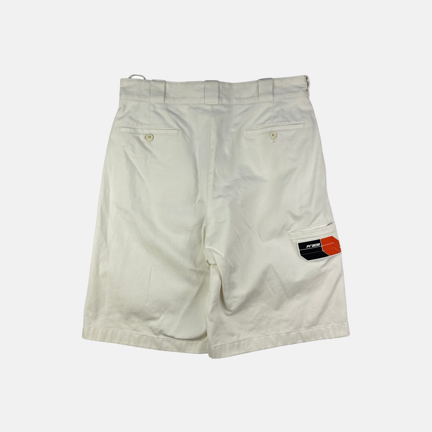 Prada Rubber Logo Shorts (Str. 34W)
