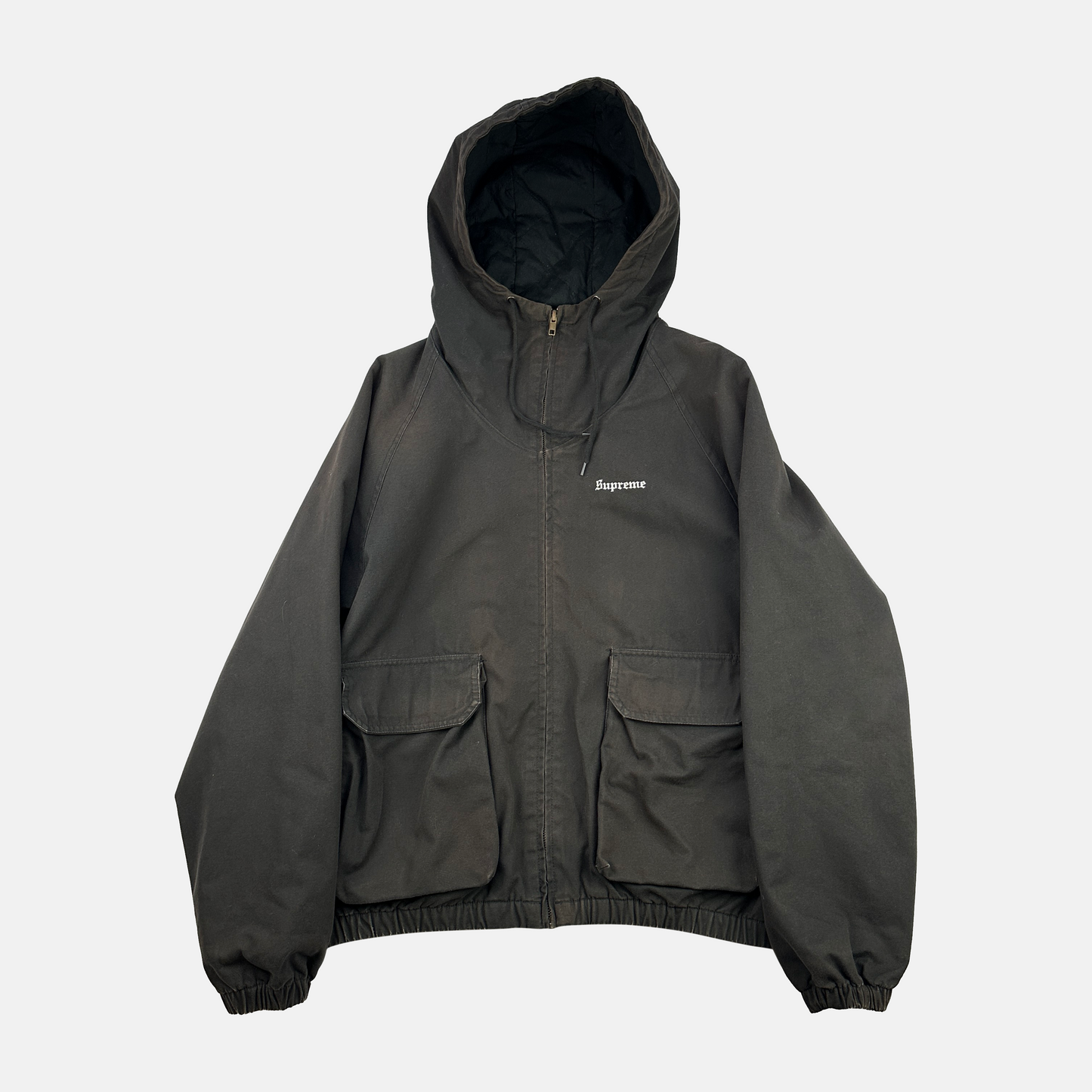 Supreme Cotton Hooded Jakke (Str. M)