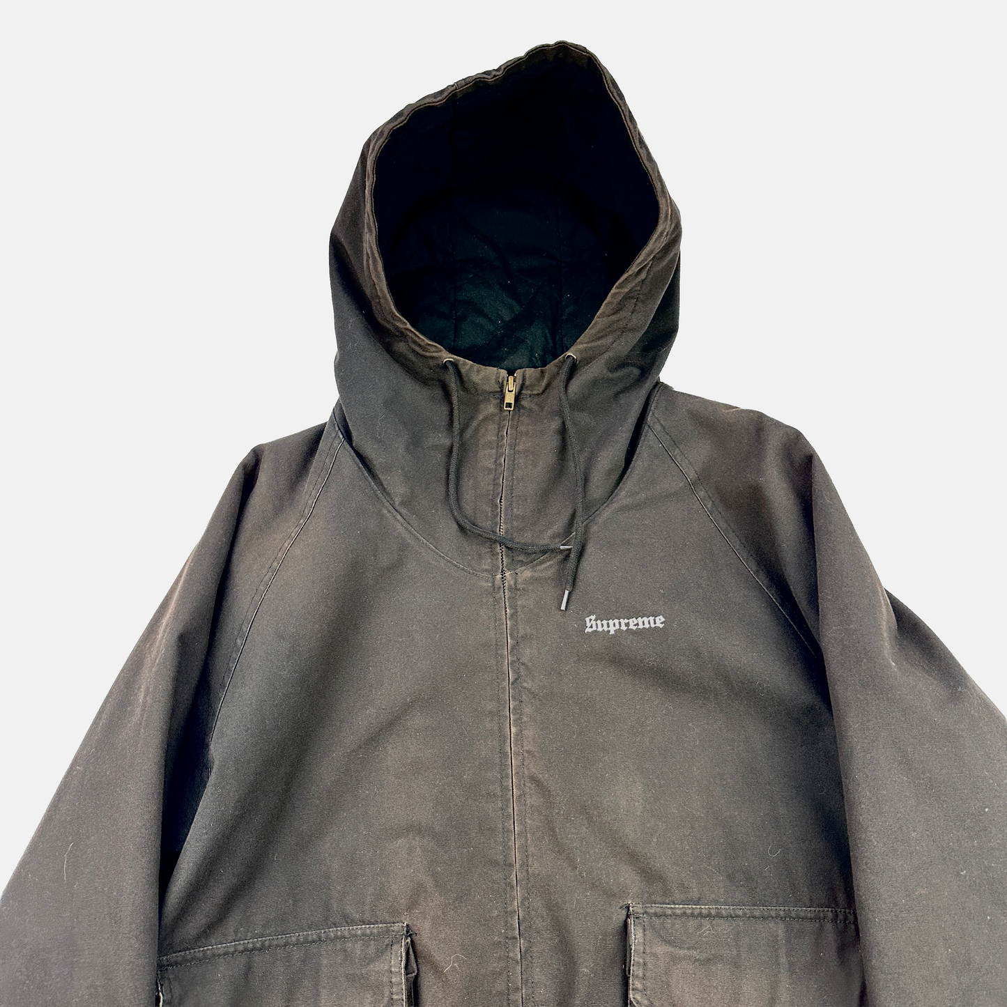 Supreme Cotton Hooded Jakke (Str. M)