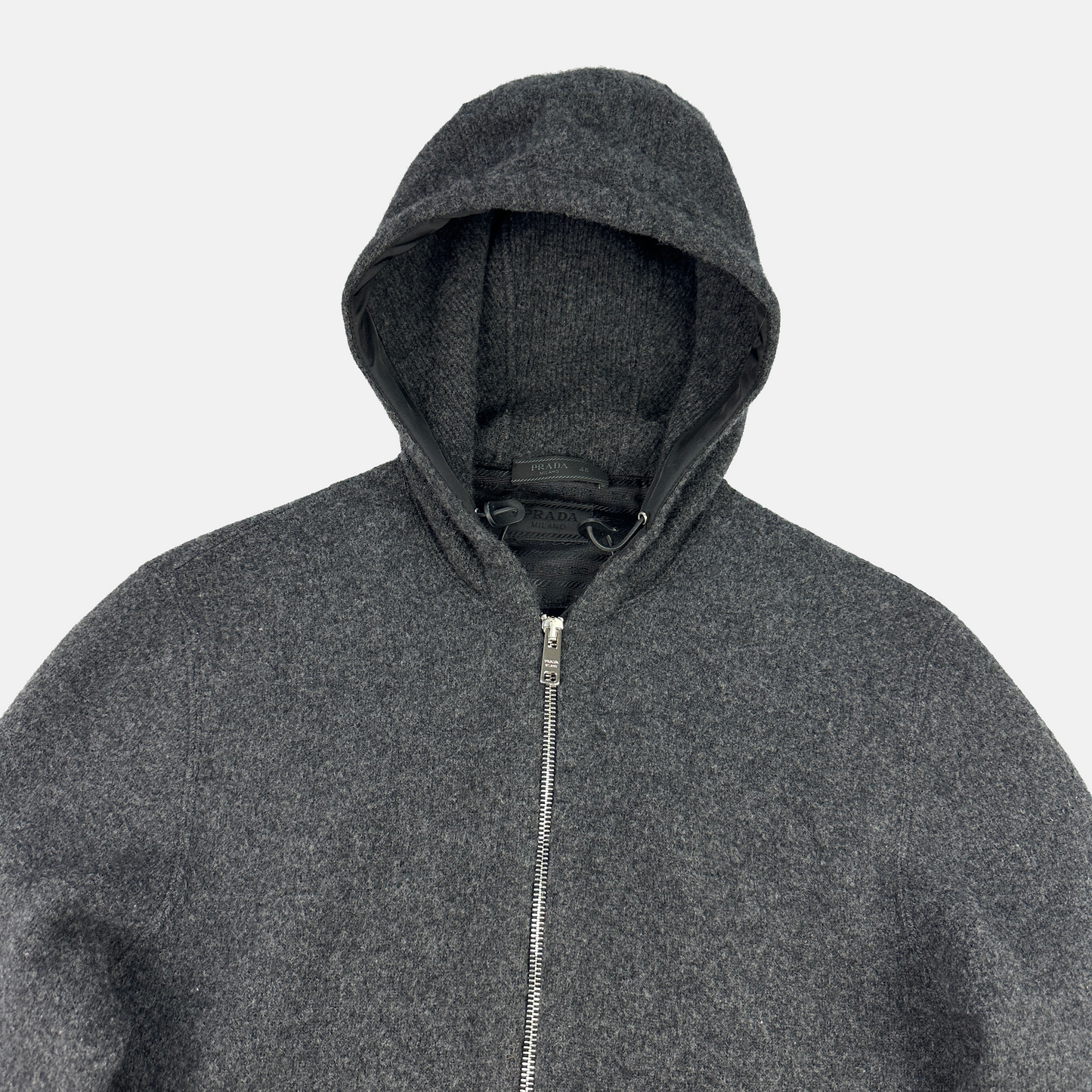 Prada Wool Zip Hoodie (Str. S)