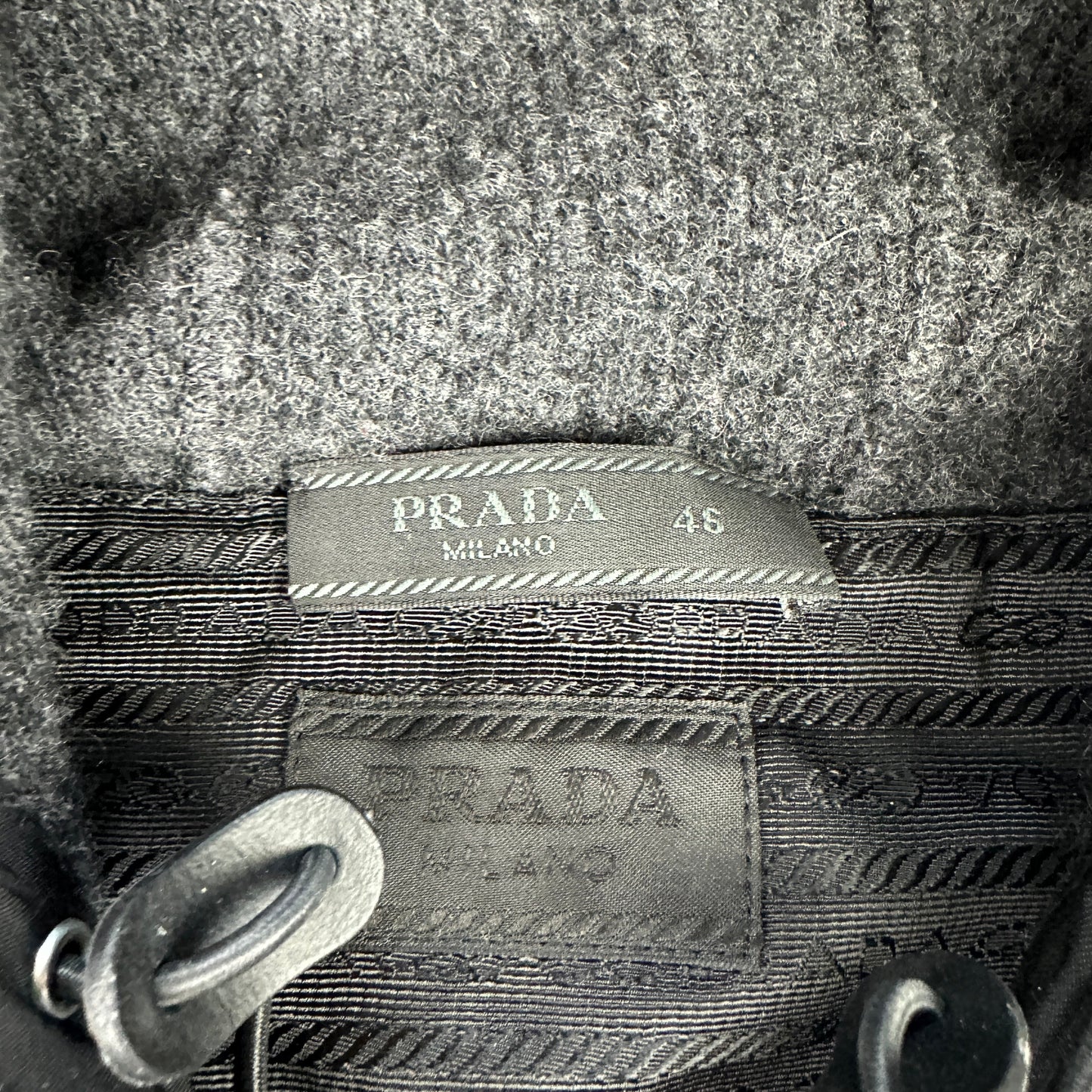Prada Wool Zip Hoodie (Str. S)