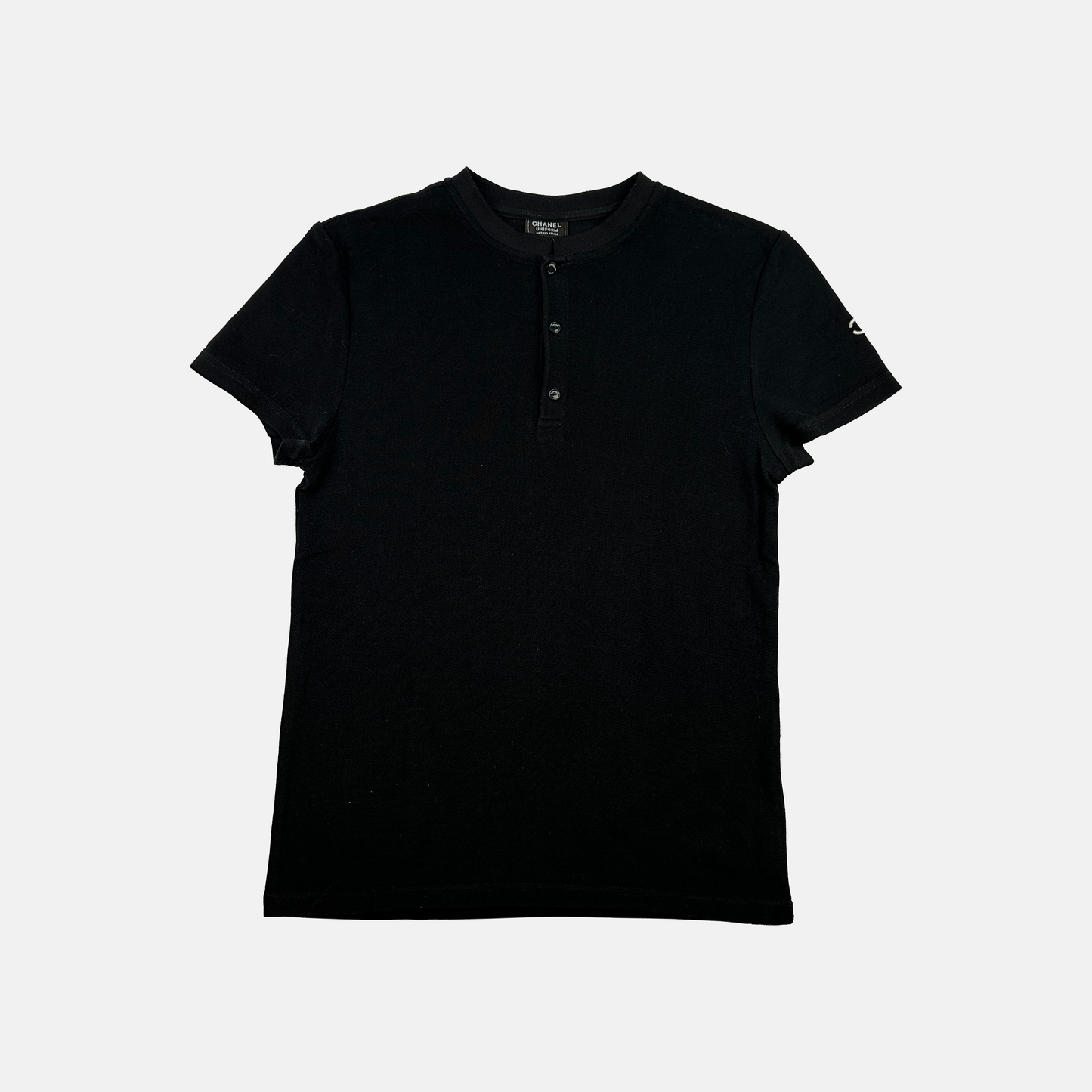 Chanel Uniform Henley T-shirt (Str. S)