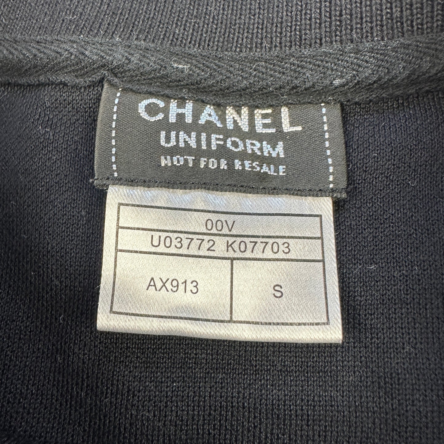 Chanel Uniform Henley T-shirt (Str. S)