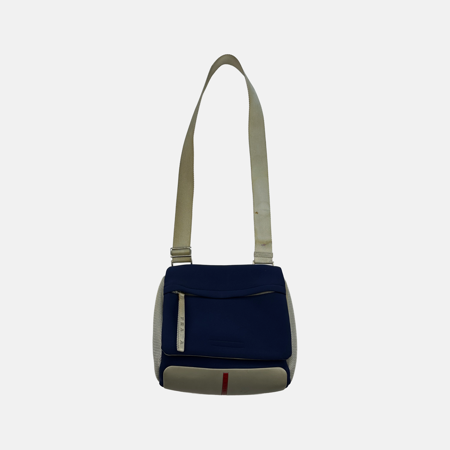 Prada 00's Neopren Crossbody Taske (Str. OS)