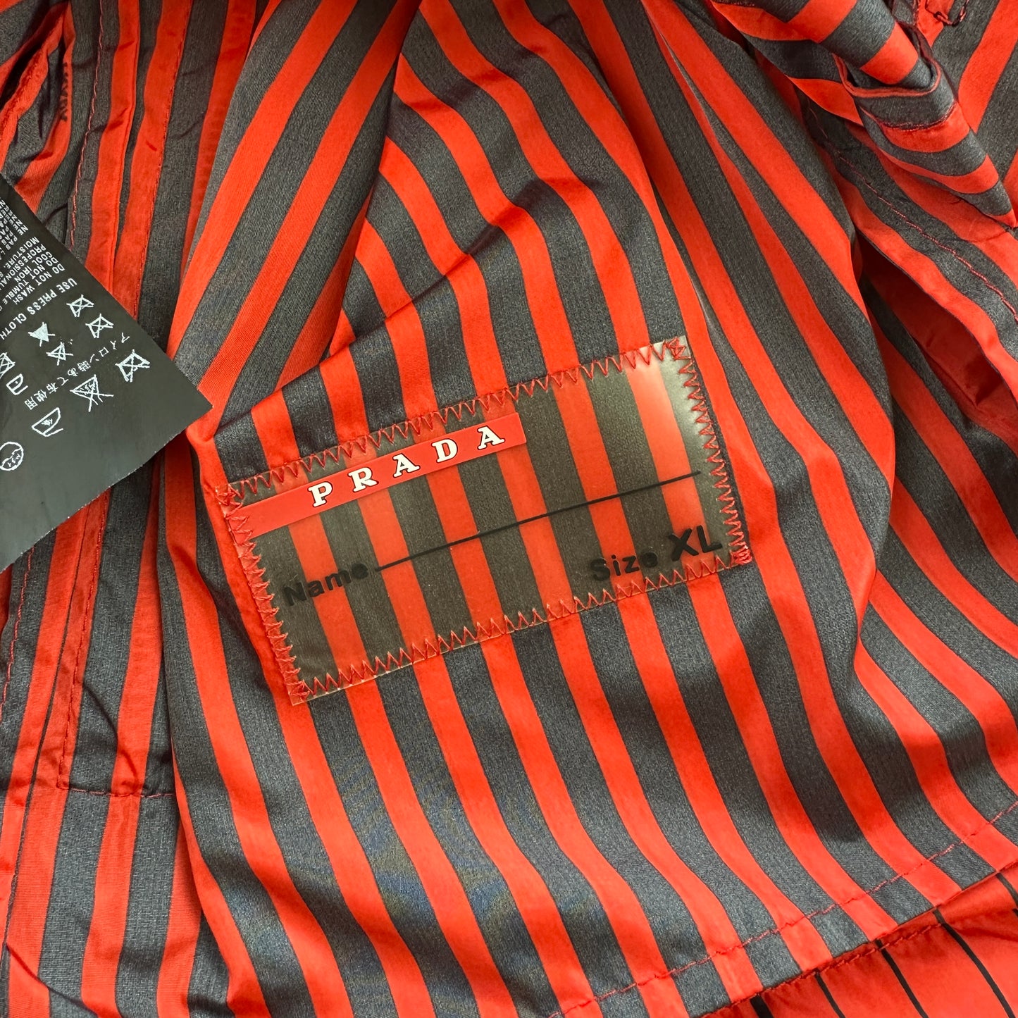 Prada Striped Windbreaker (Str. L)
