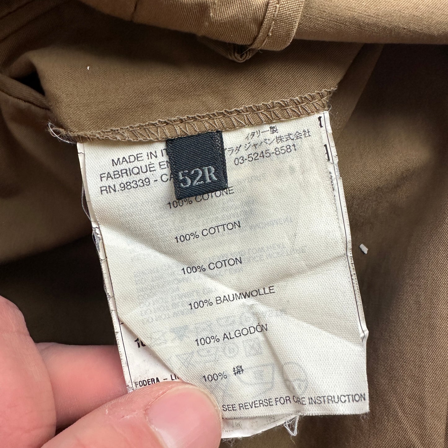 Prada Cotton Blazer (Str. L)