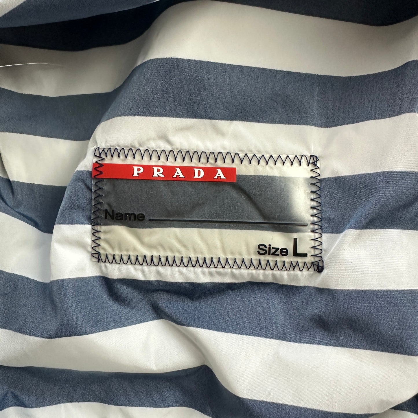Prada Striped Nylon Windbreaker (Str. M)
