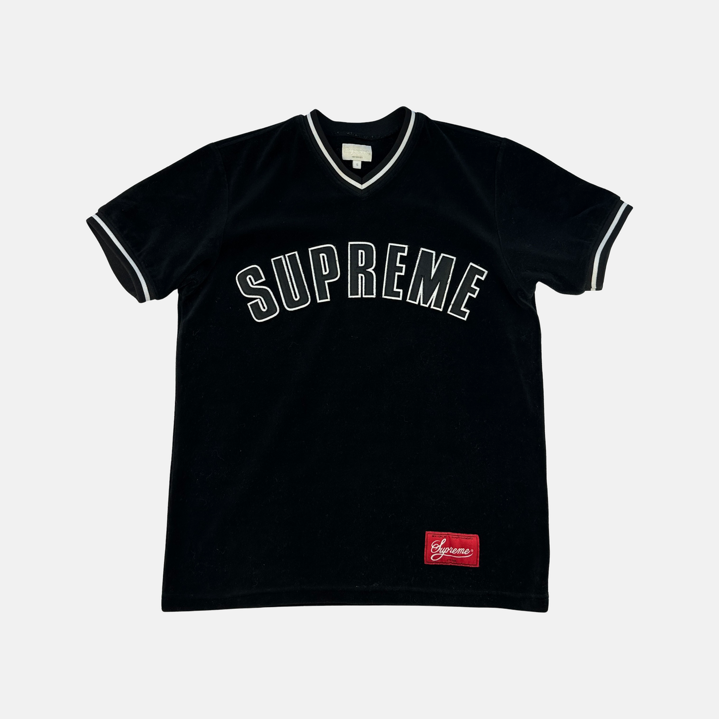 Supreme Velvet Arc Logo T-shirt (Str. S)