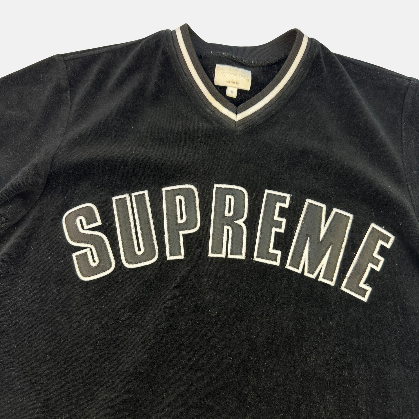 Supreme Velvet Arc Logo T-shirt (Str. S)