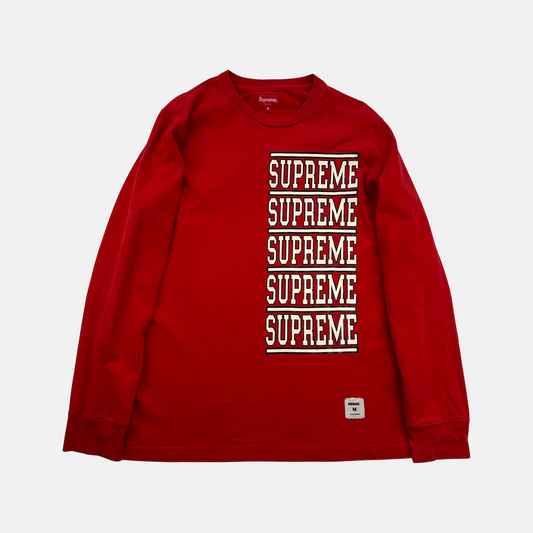 Supreme Stacked Logo L/S (Str. M)