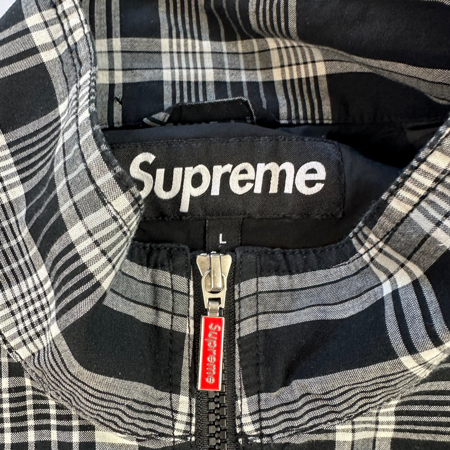 Supreme Checkered Track Jacket (Str. L)