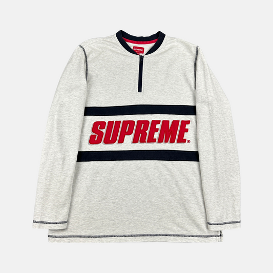 Supreme Bar Logo Half Zip L/S (Str. M)