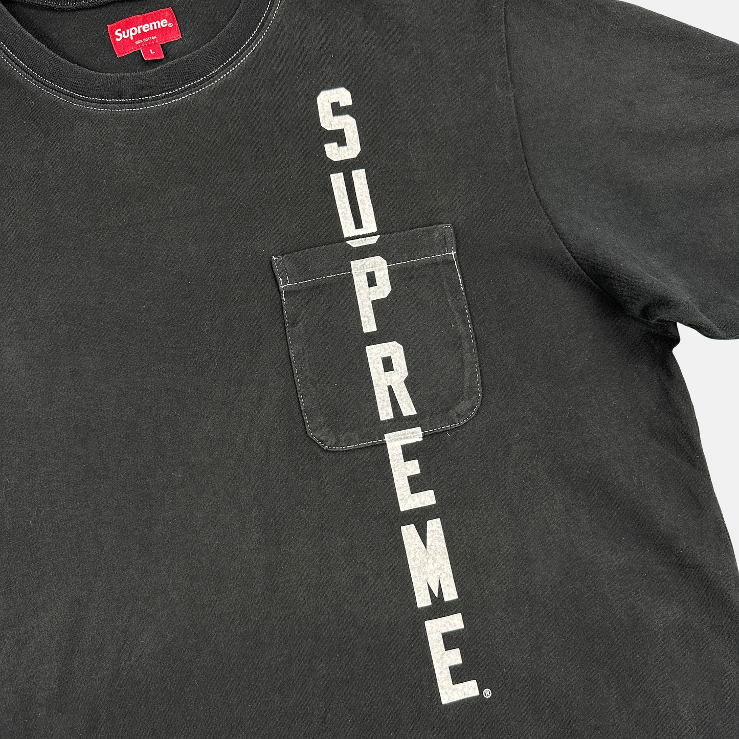 Supreme Contrast Stitch T-shirt (Str. L)