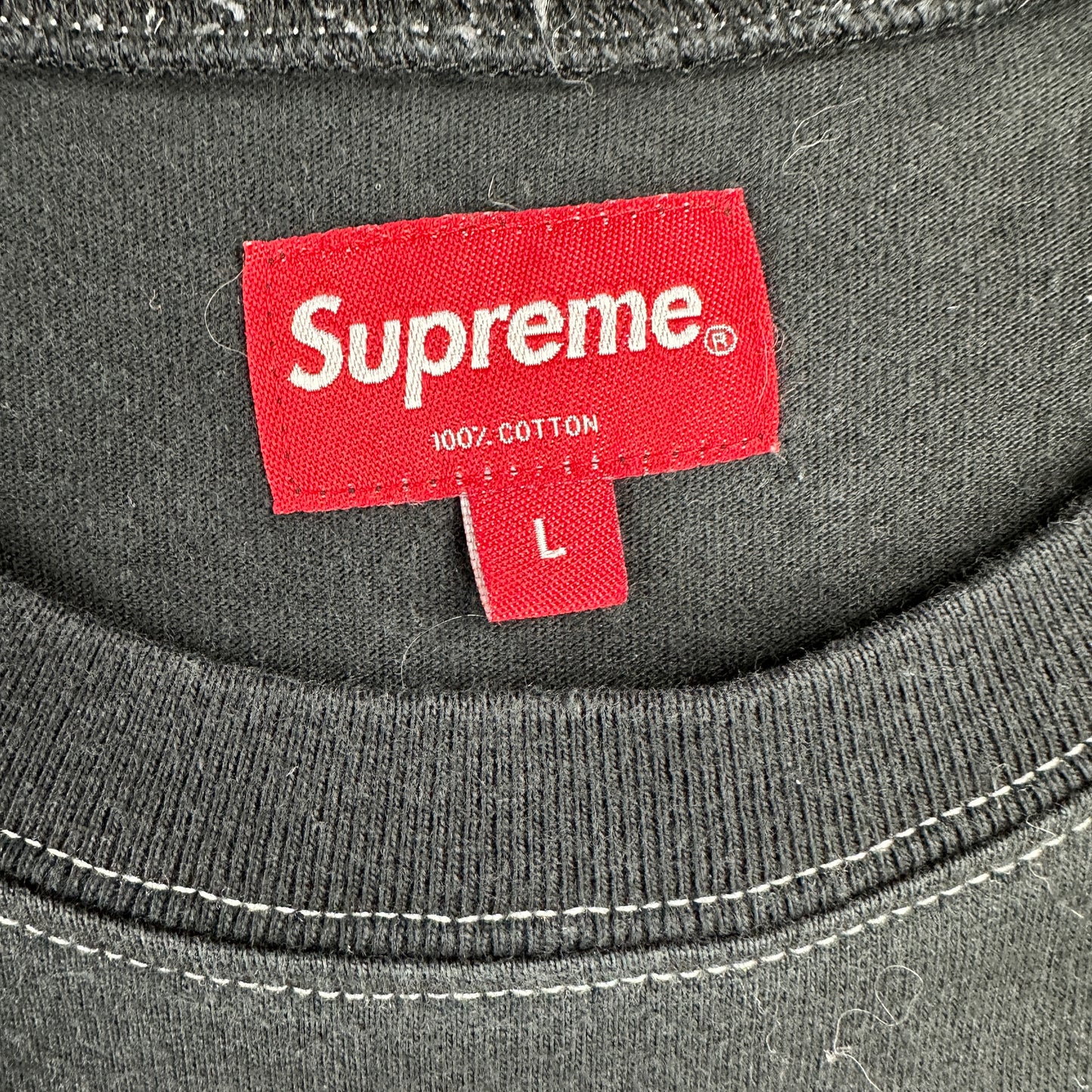 Supreme Contrast Stitch T-shirt (Str. L)