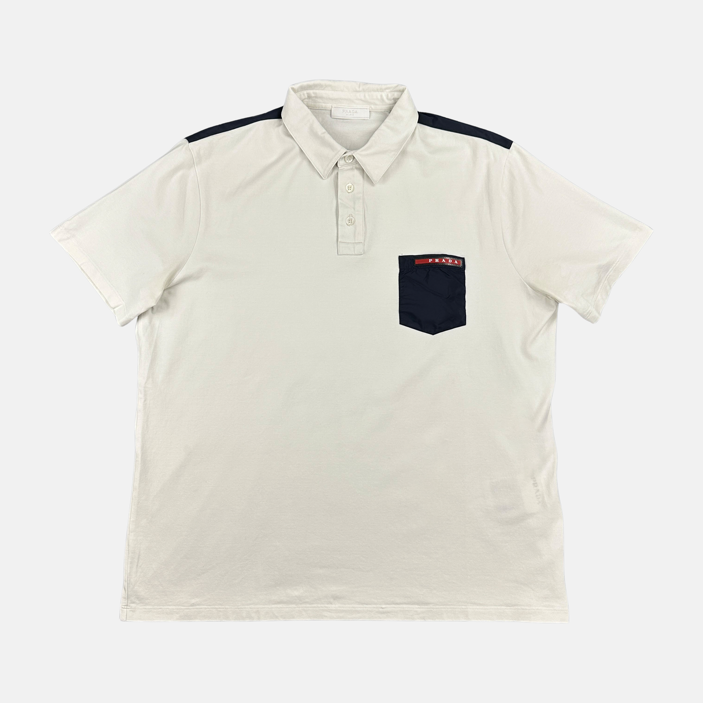 Prada Nylon Pocket Polo (Str. L)