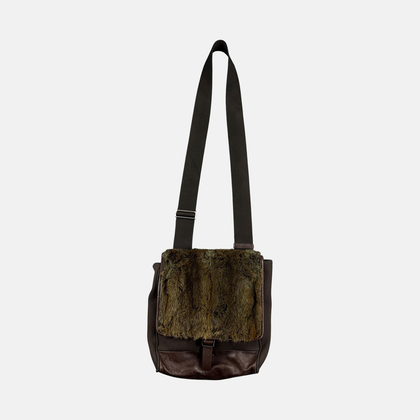 Prada 90's Fur Crossbody Taske (Str. OS)