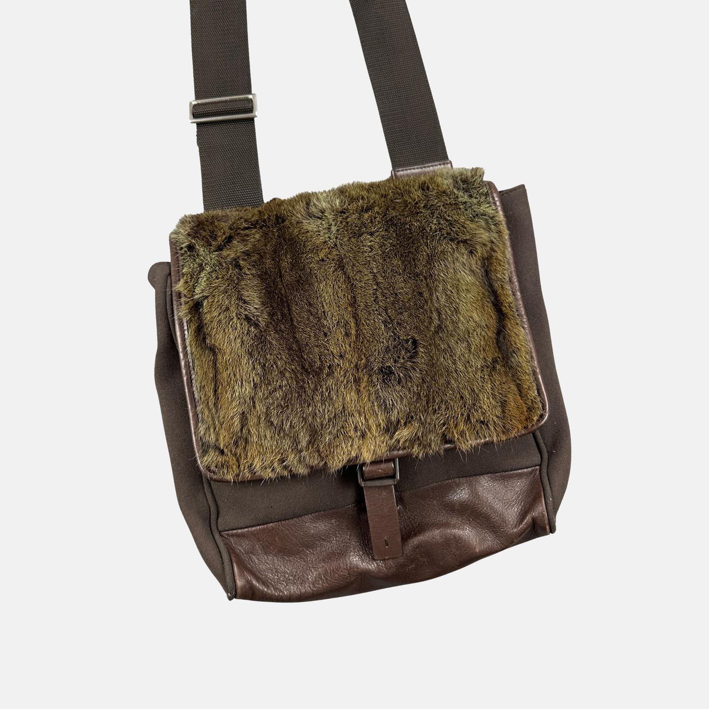 Prada 90's Fur Crossbody Taske (Str. OS)