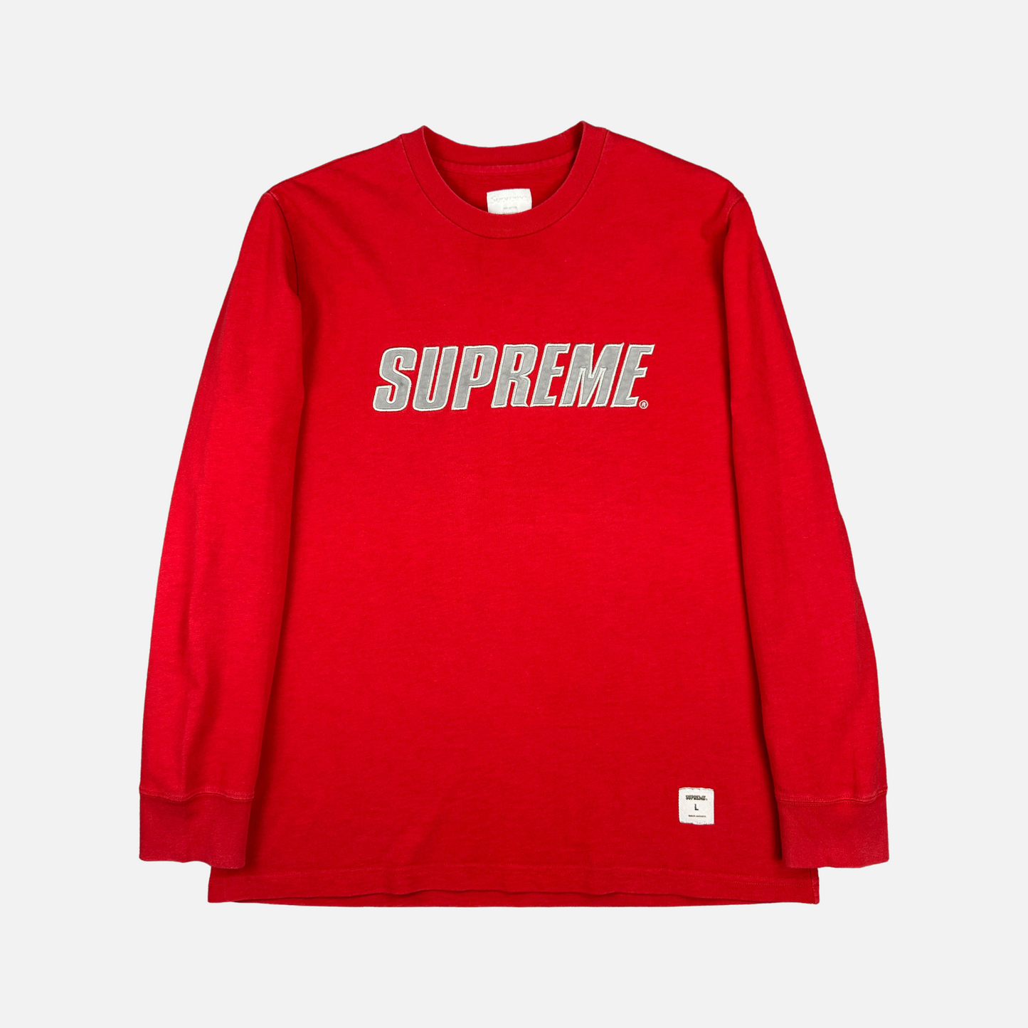 Supreme Reflective Logo L/S (Str. L)