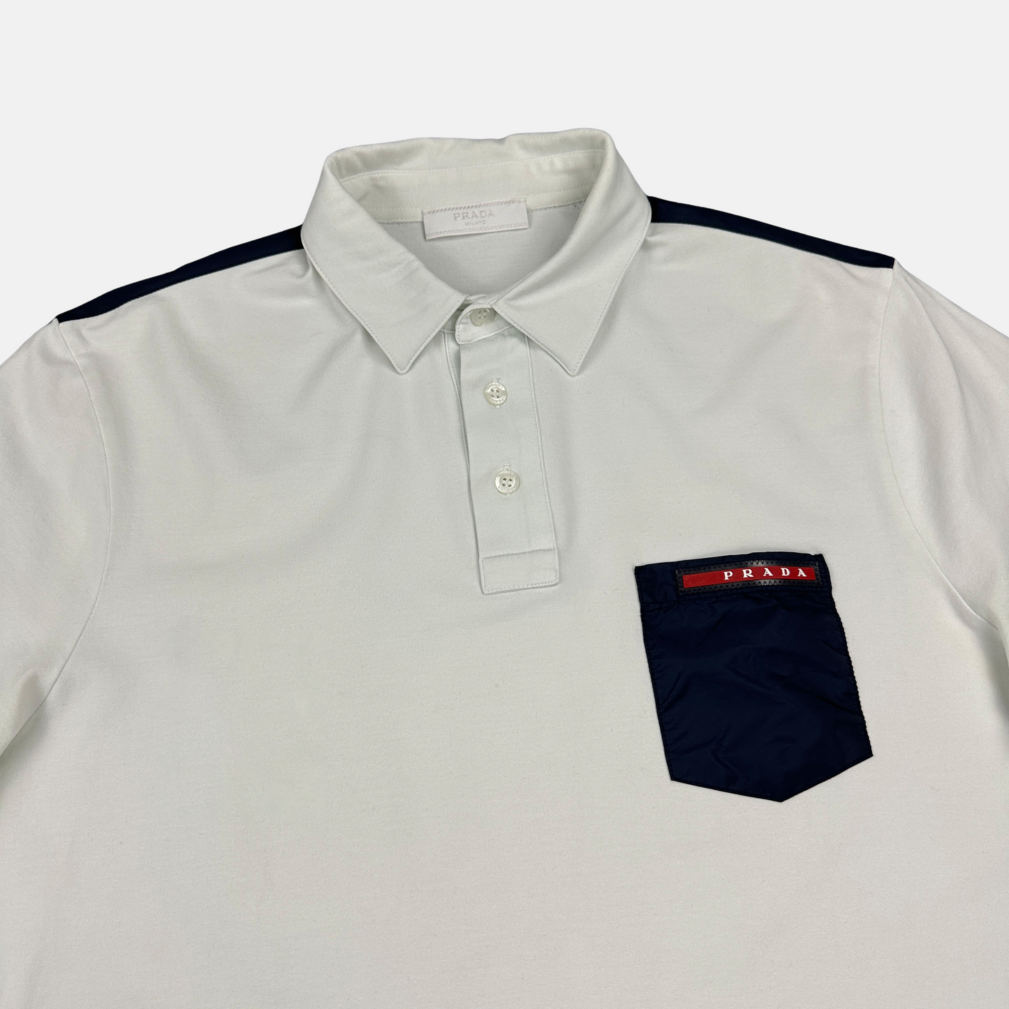 Prada Nylon Pocket Polo (Str. S)