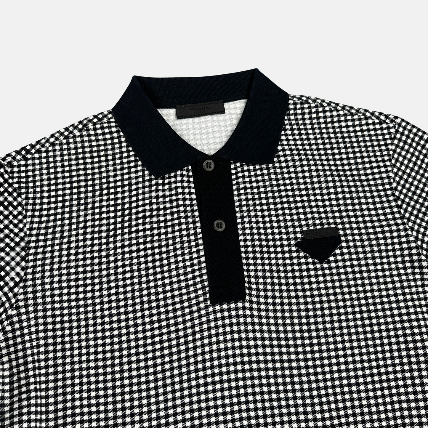 Prada Checkered Polo (Str. S)