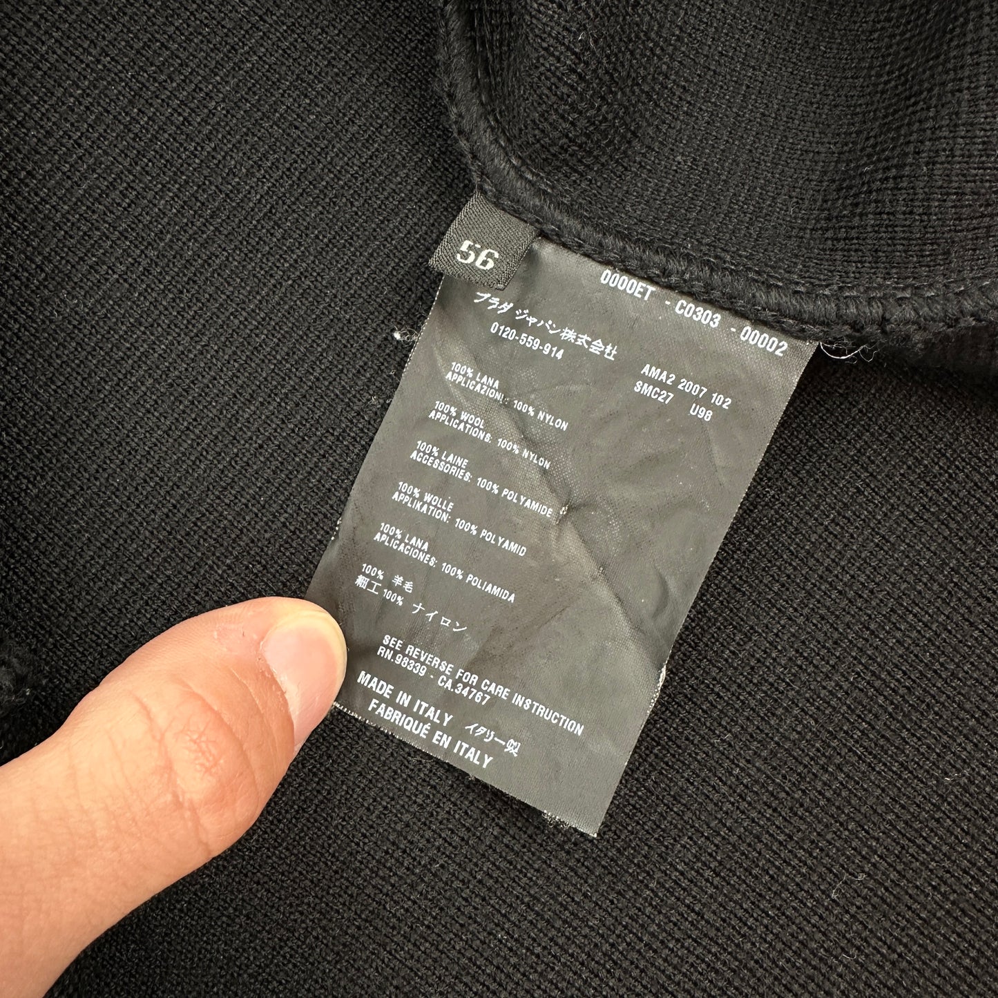 Prada Sport Zip Cardigan (Str. XL)