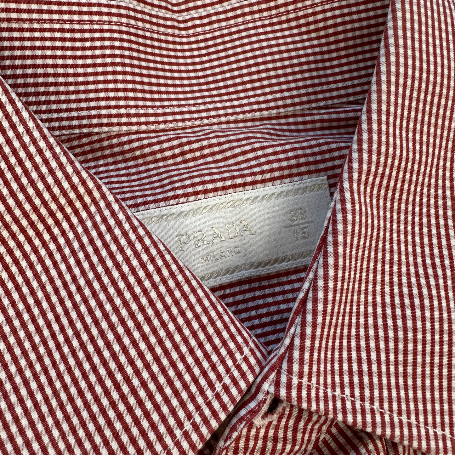 Prada Checkered Skjorte (Str. M)
