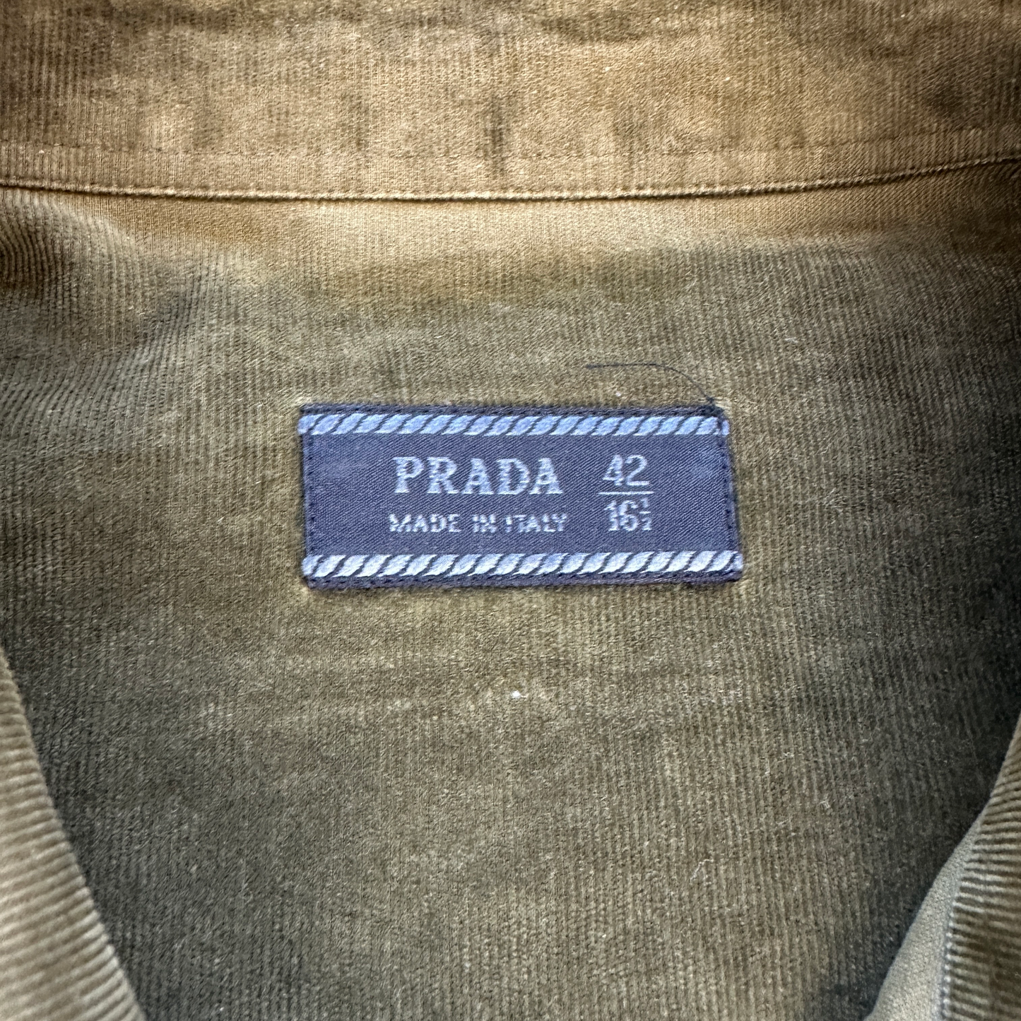 Prada Fløjls Skjorte (Str. L)