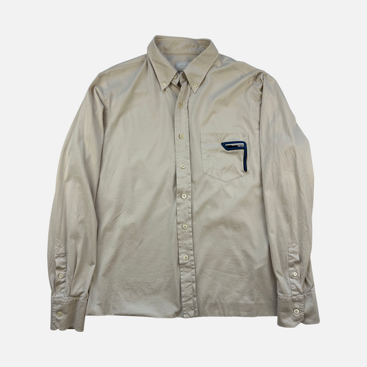 Prada Rubber Logo Skjorte (Str. M)