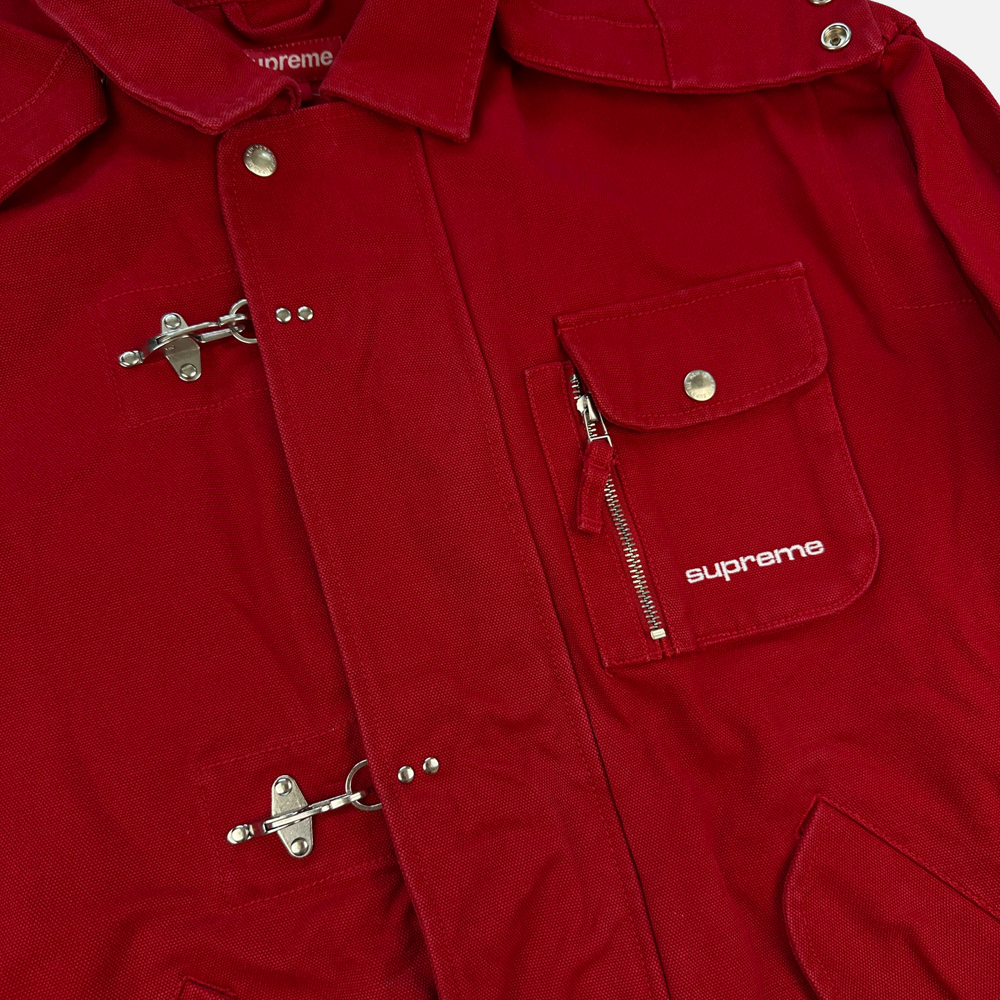 Supreme Canvas Clip Jakke (Str. L)