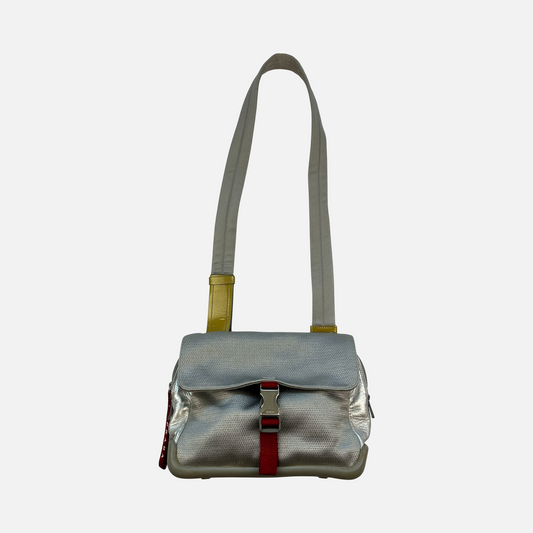 Prada 00's Mesh Crossbody Taske (Str. OS)