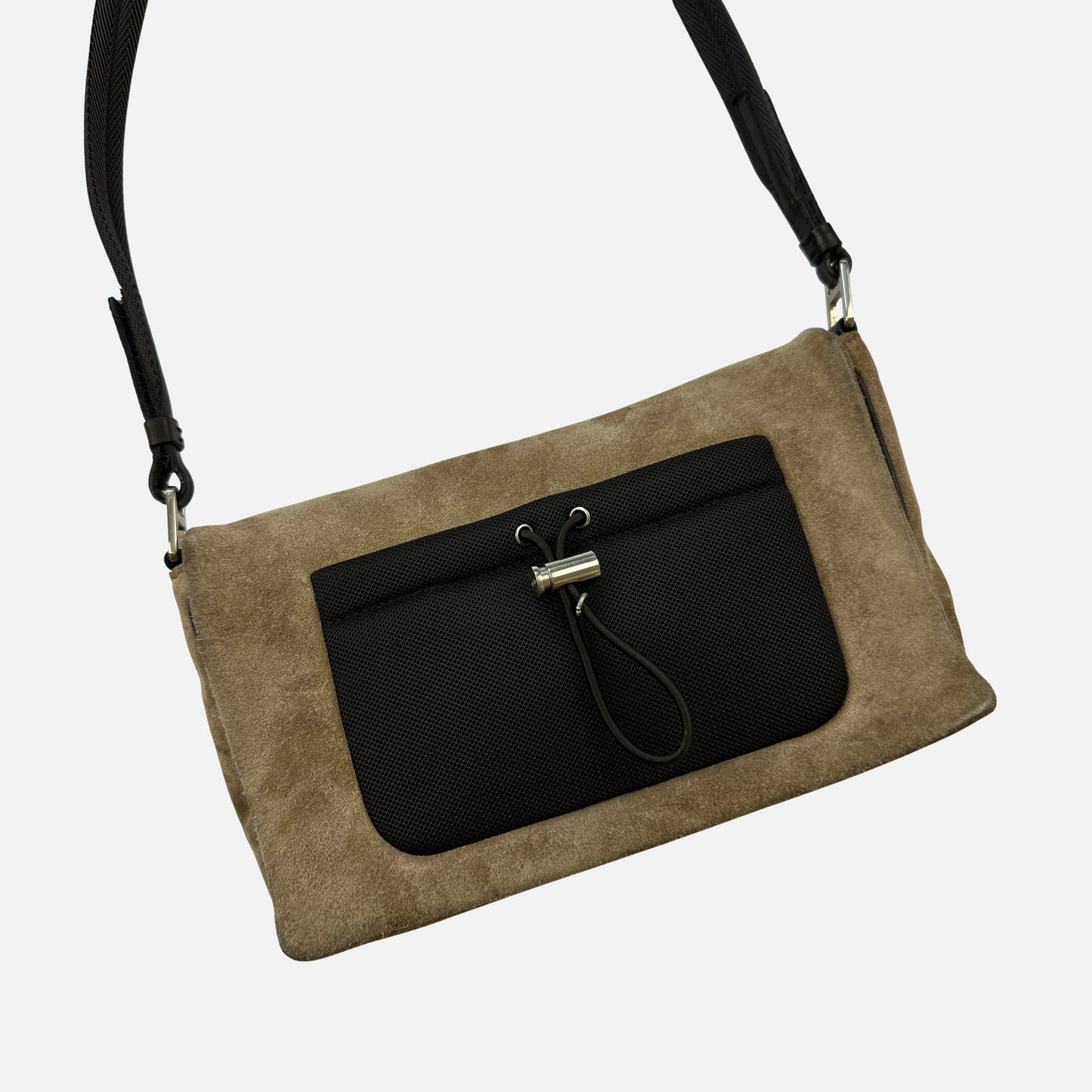 Prada 90's Suede Skuldertaske (Str. OS)