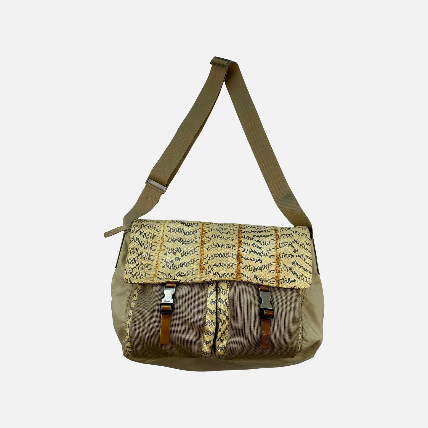 Prada 90's Python Crossbody Taske (Str. OS)