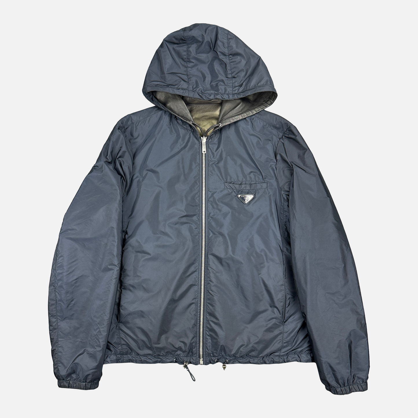 Prada Reversible Læderjakke (Str. S)