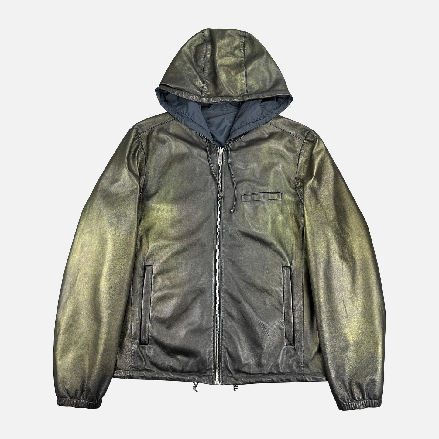 Prada Reversible Læderjakke (Str. S)