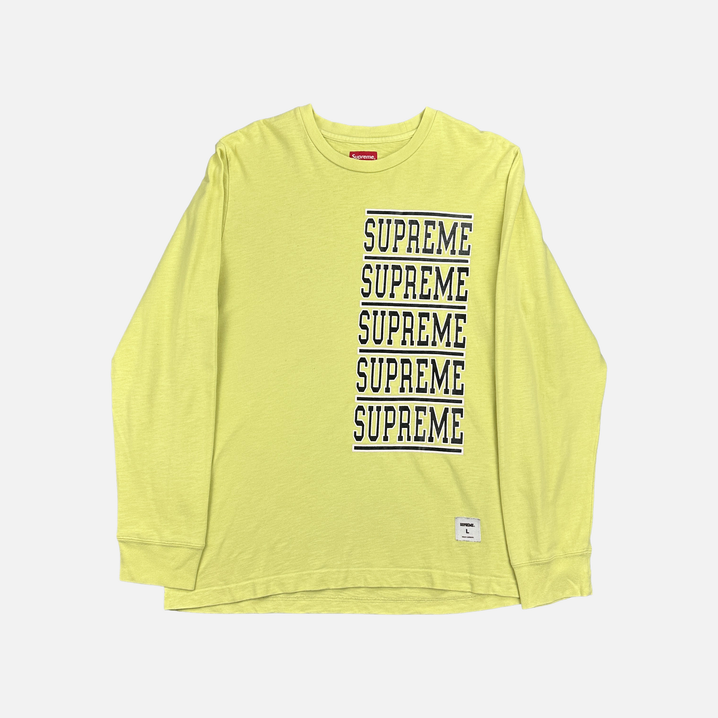 Supreme Stacked Logo L/S (Str. L)