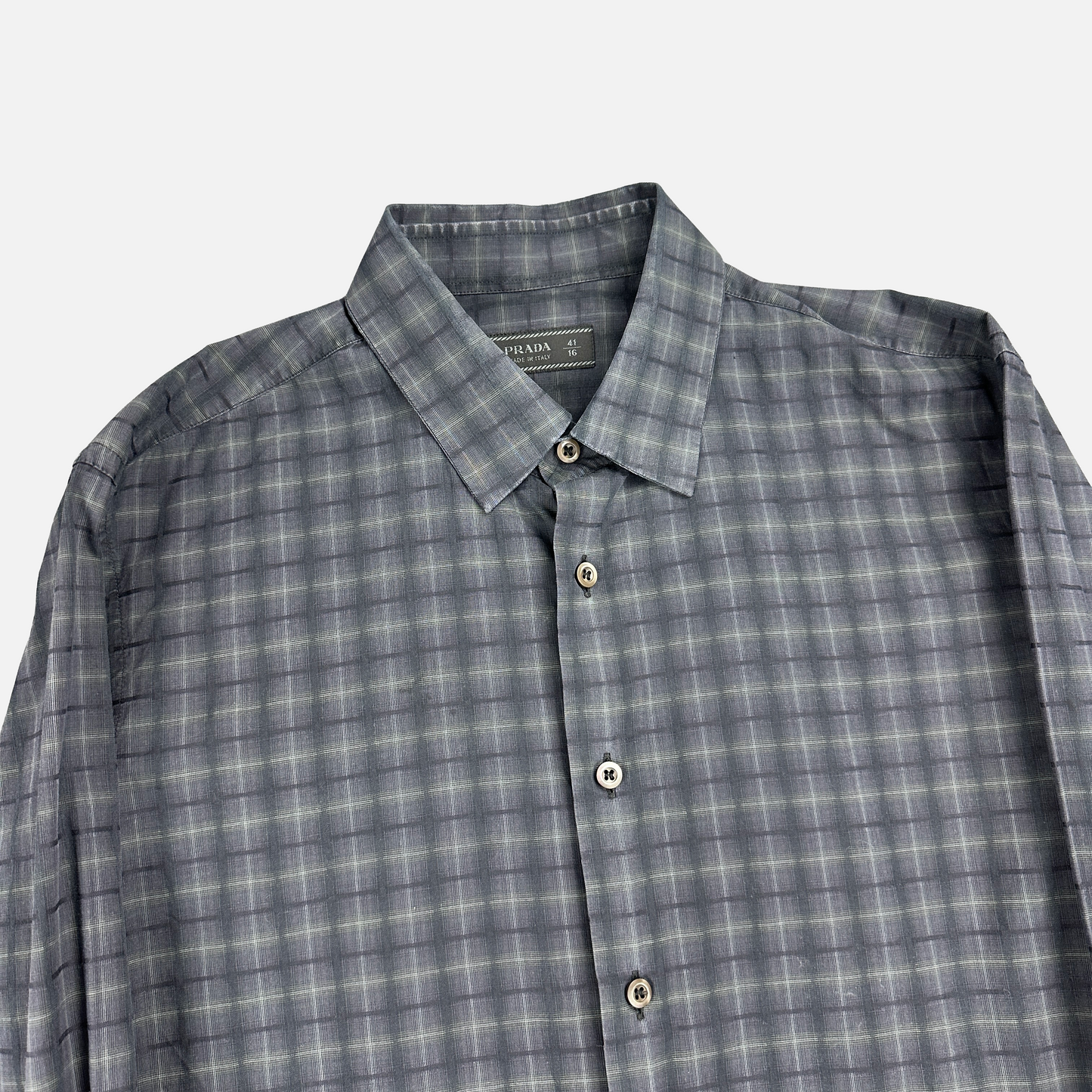 Prada Checkered Skjorte (Str. M)