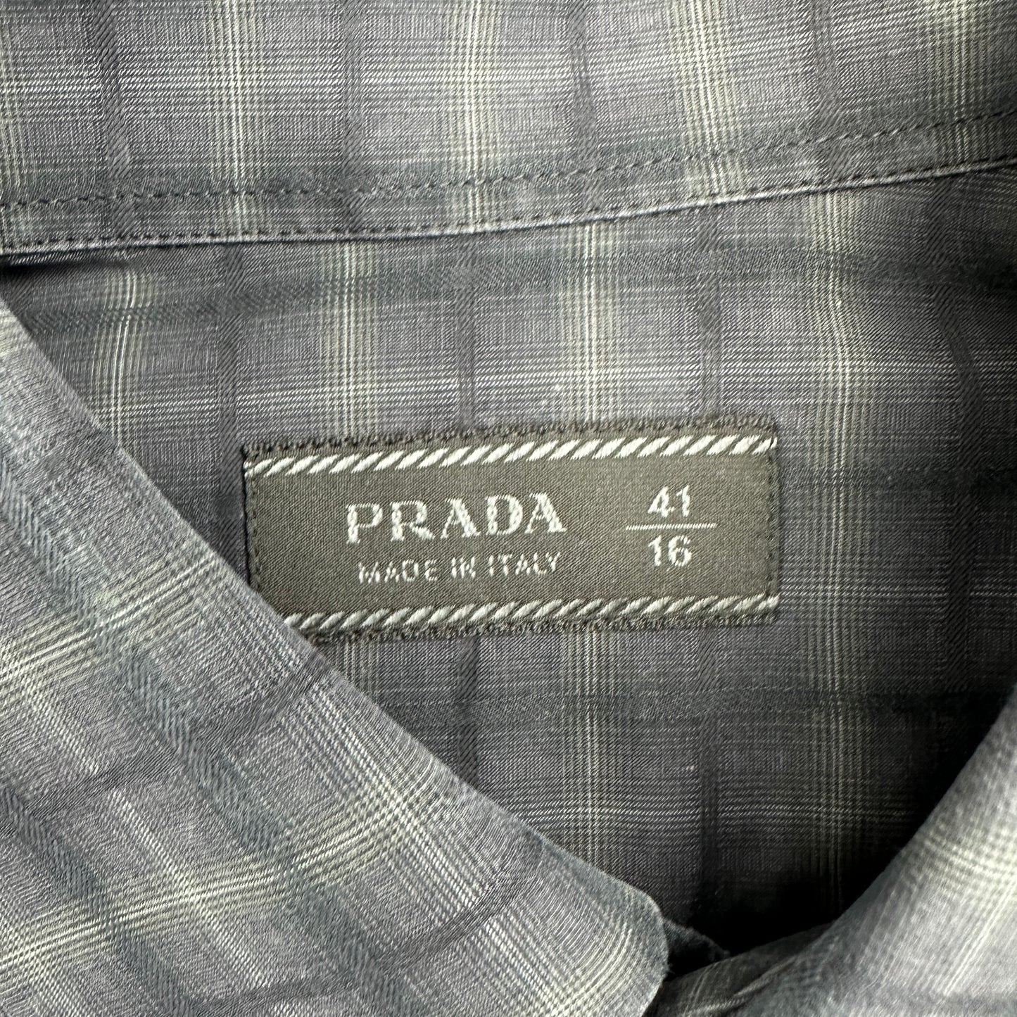 Prada Checkered Skjorte (Str. M)