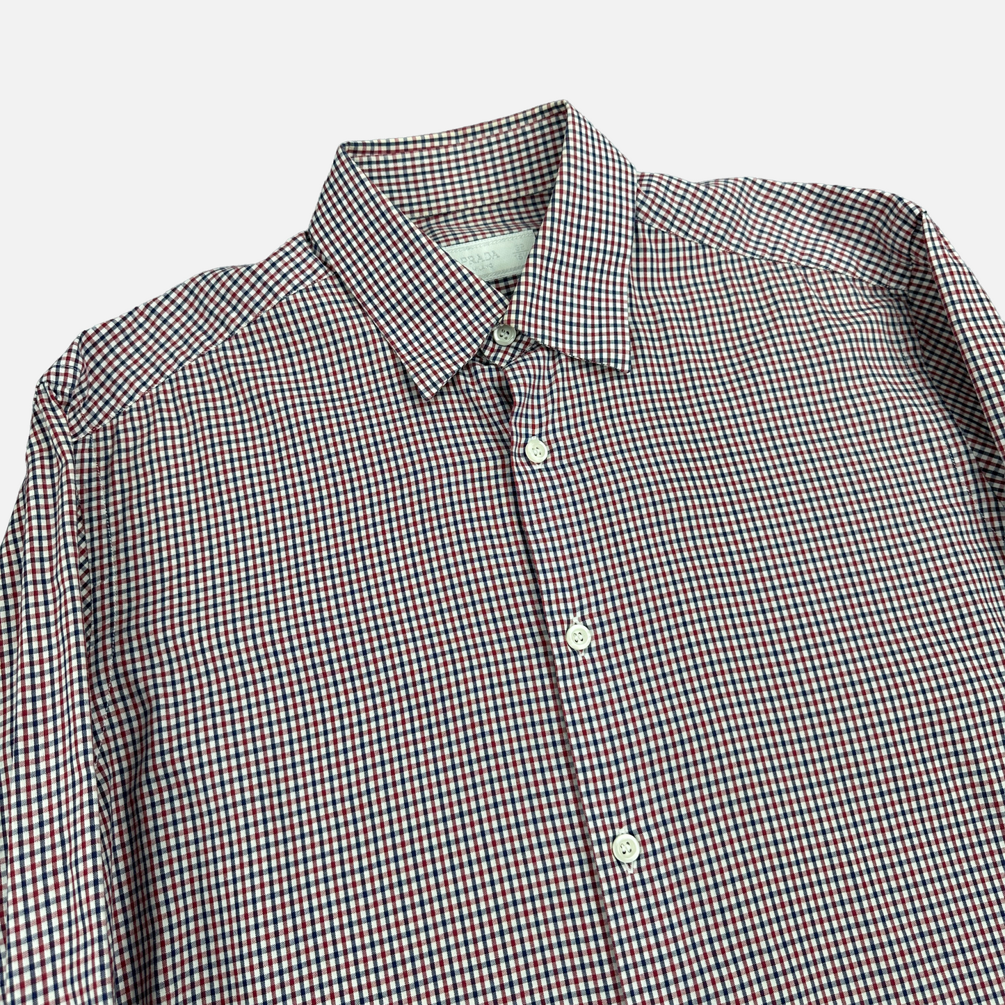 Prada Checkered Skjorte (Str. M)