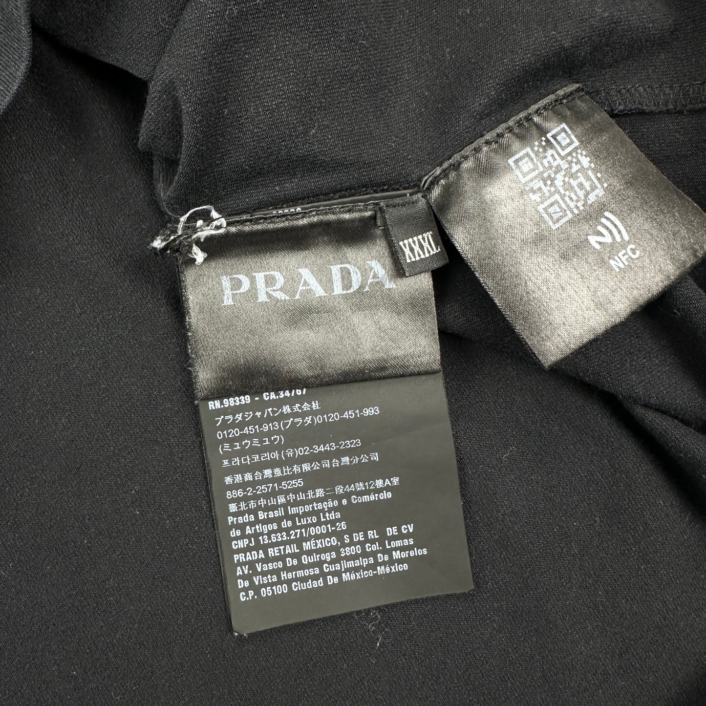 Prada Nylon Pocket Polo (Str. L)