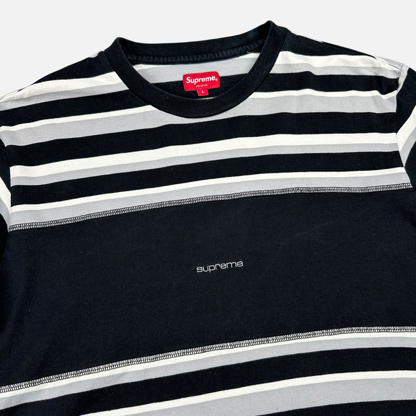 Supreme Blocked Stripe T-shirt (Str. L)
